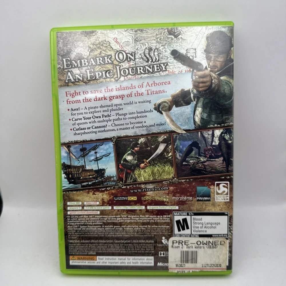 Risen 2 Dark Waters Xbox 360 Special Edition